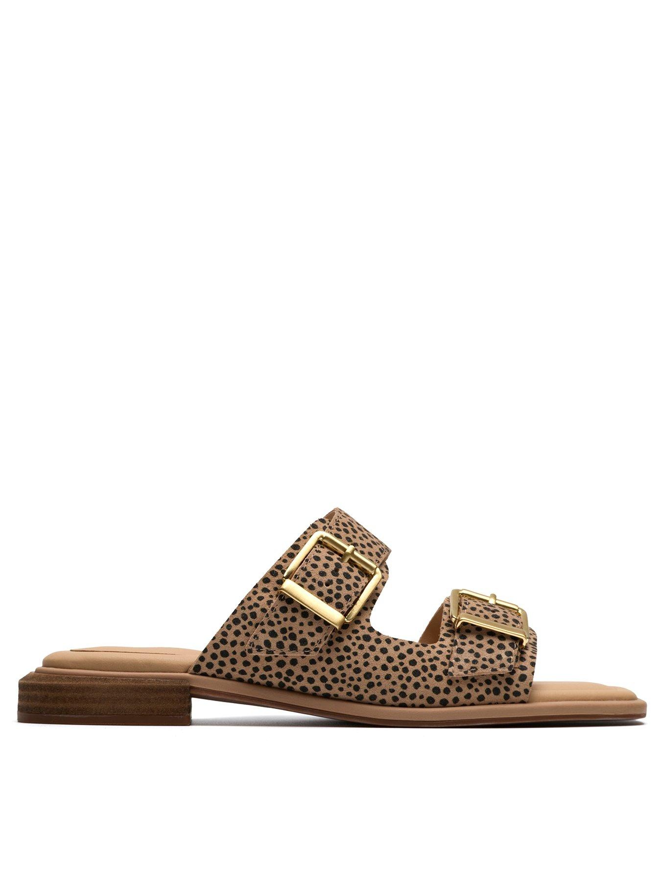 Clarks Ariany Bay Sandals - Animal Print