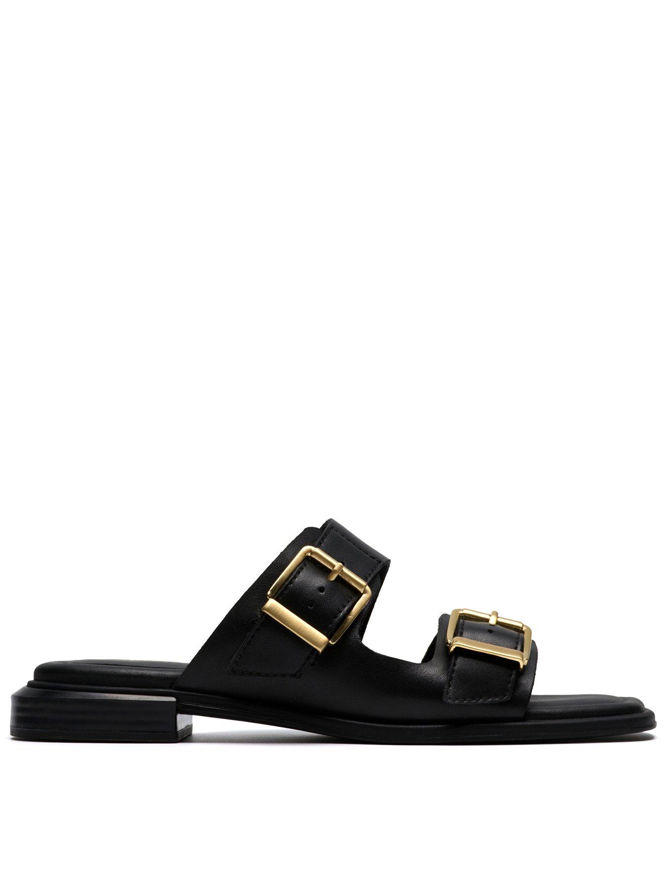  image of clarks-ariany-bay-sandals-black-leather