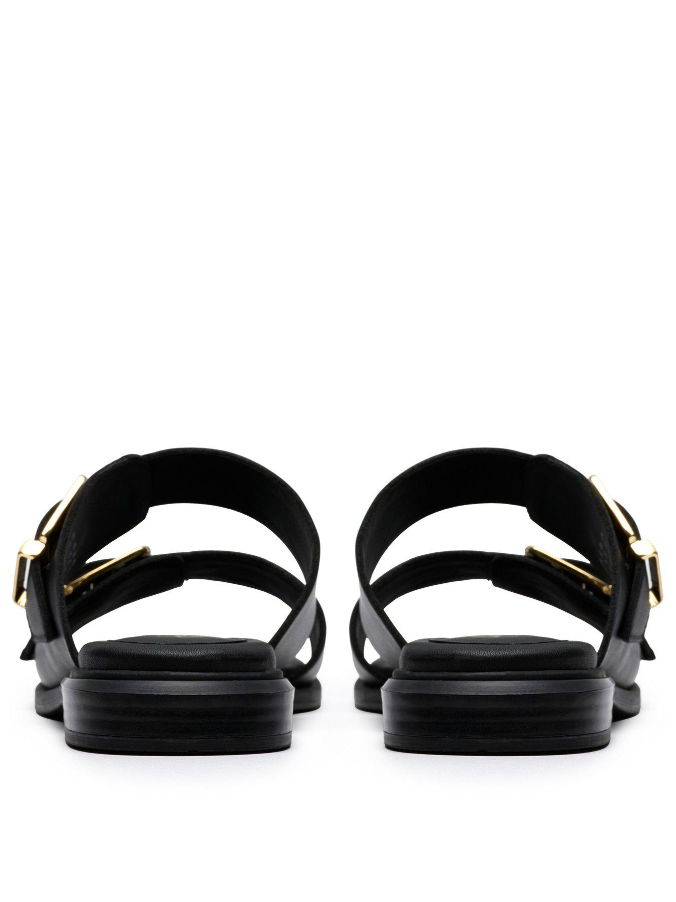  image of clarks-ariany-bay-sandals-black-leather