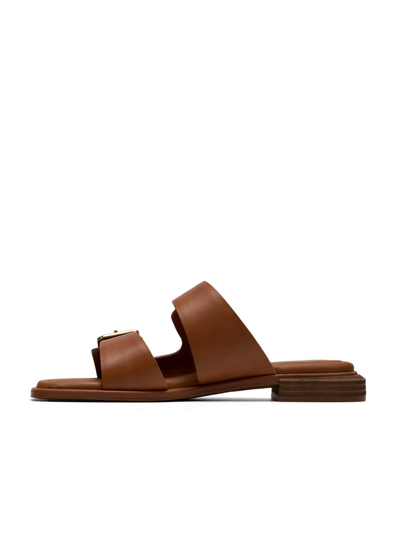  image of clarks-ariany-bay-sandals-tan-leather