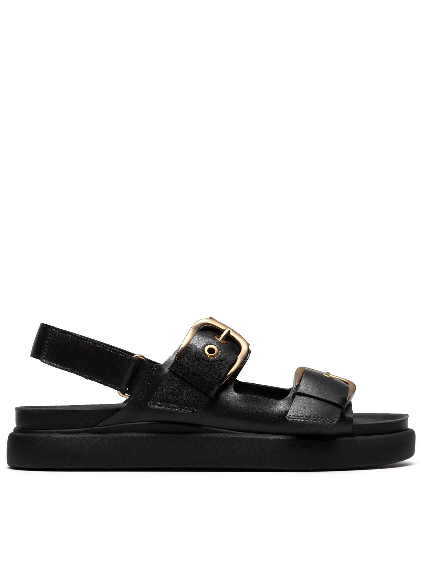  image of clarks-aristella-bay-sandals-black-leather