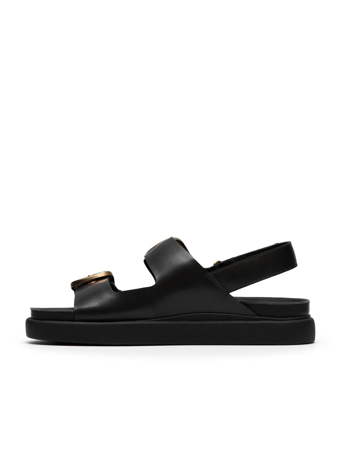  image of clarks-aristella-bay-sandals-black-leather