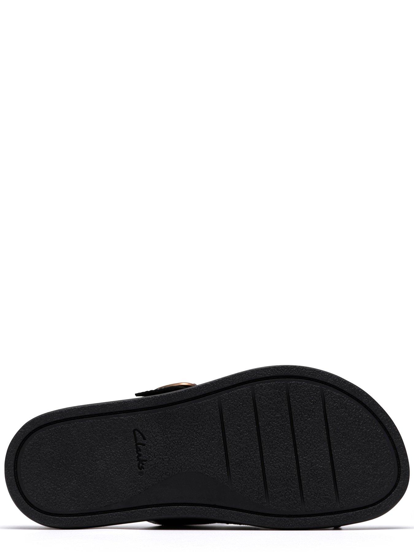  image of clarks-arwell-step-sandals-black-leather