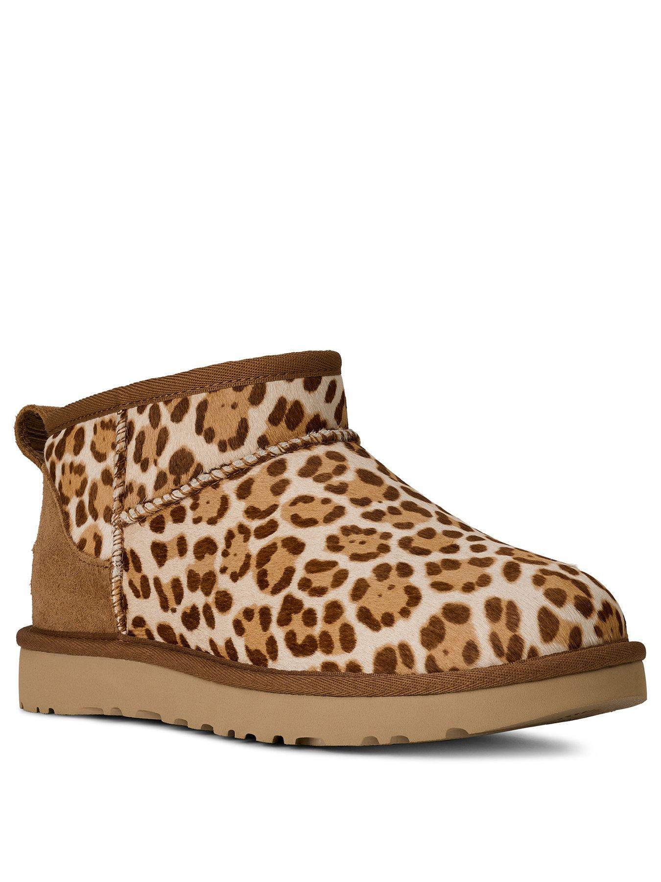 Image 2 of 6 of UGG Classic Ultra Mini Plains Boot - Felicity Leopard Jasmine