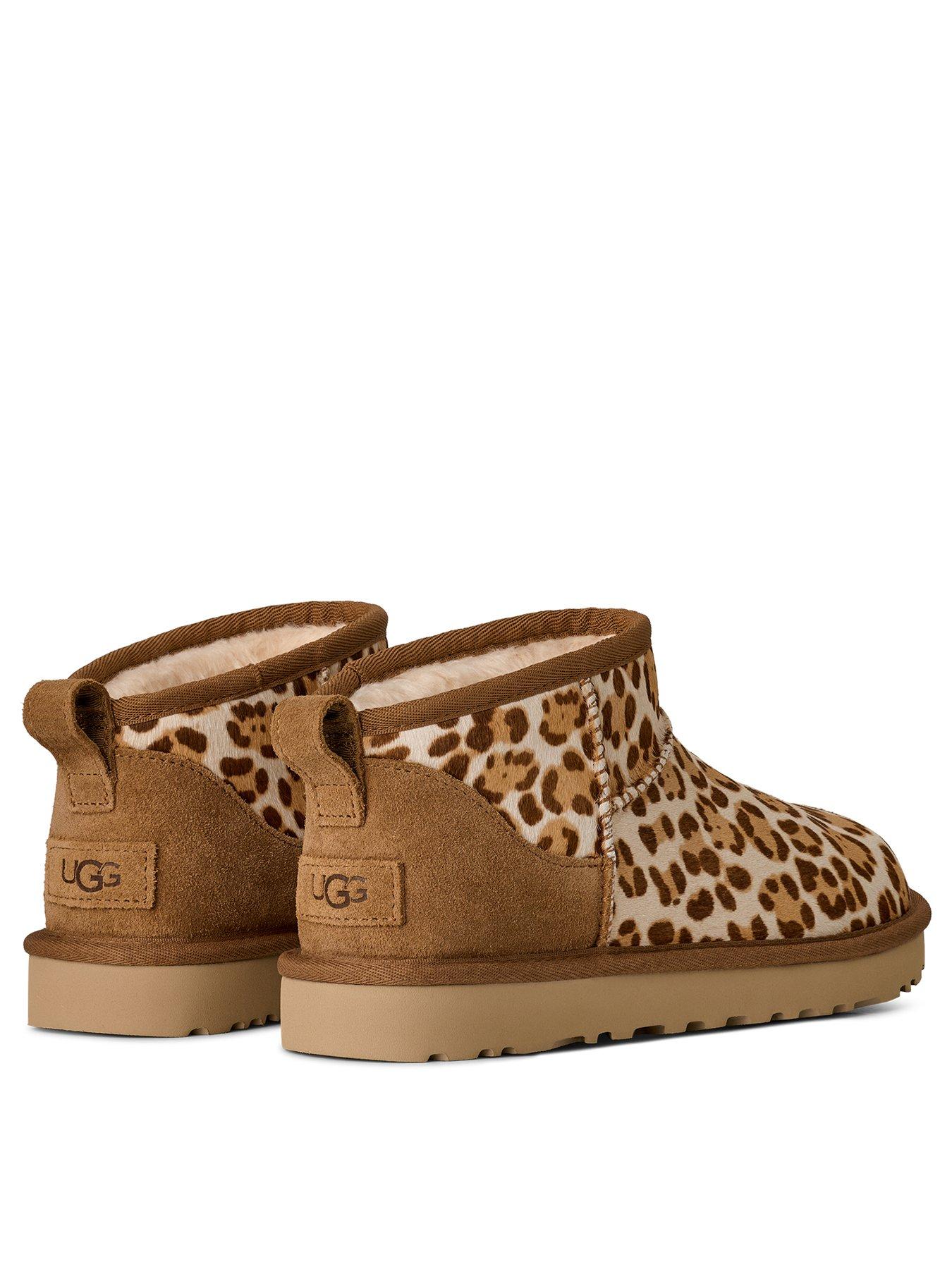 Image 3 of 6 of UGG Classic Ultra Mini Plains Boot - Felicity Leopard Jasmine