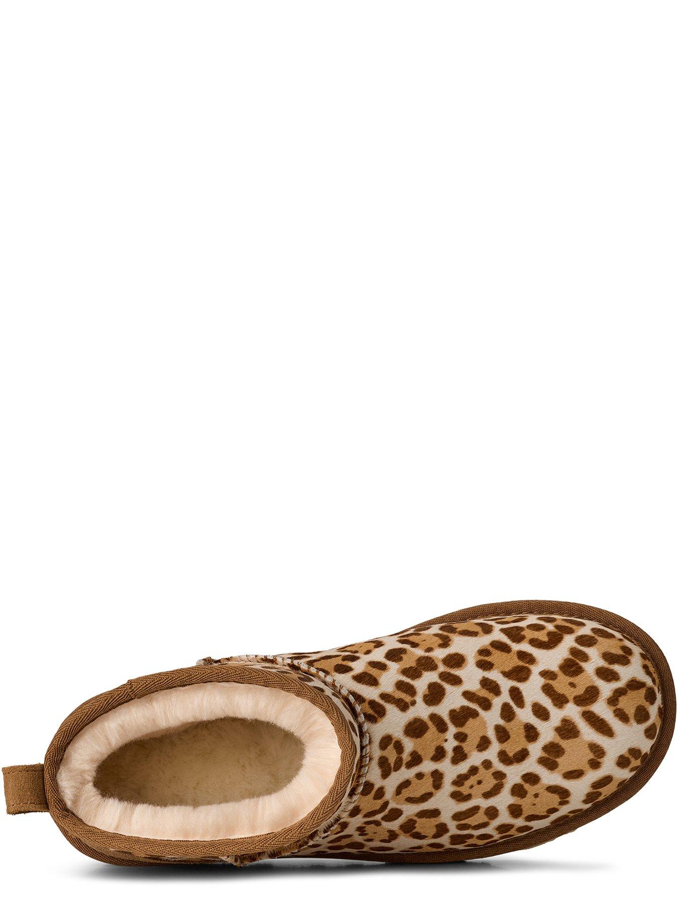 Image 4 of 6 of UGG Classic Ultra Mini Plains Boot - Felicity Leopard Jasmine