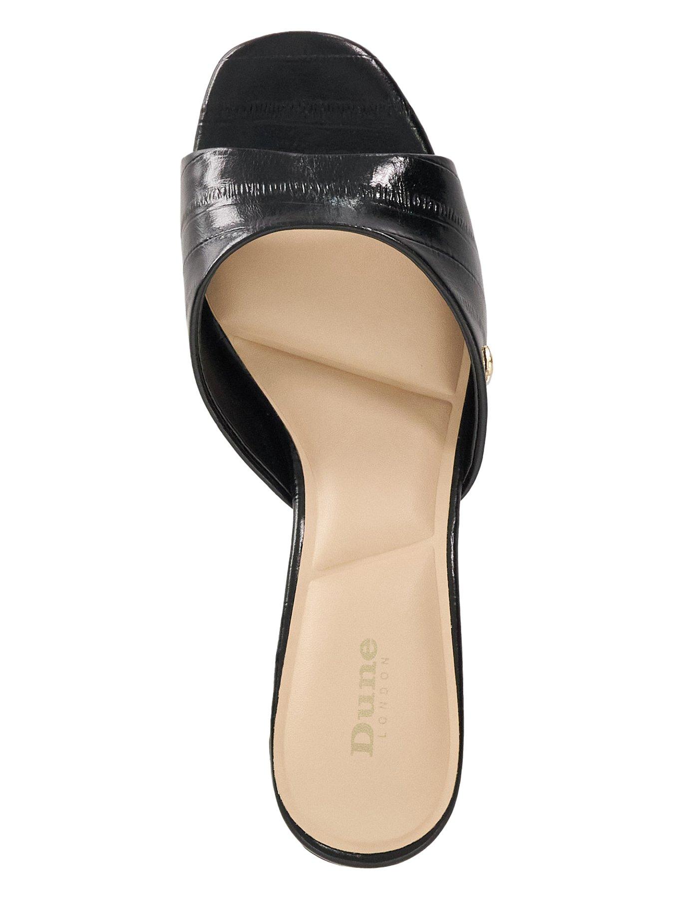 Image 4 of 5 of Dune London Marcelle Mule Block Heels - Black