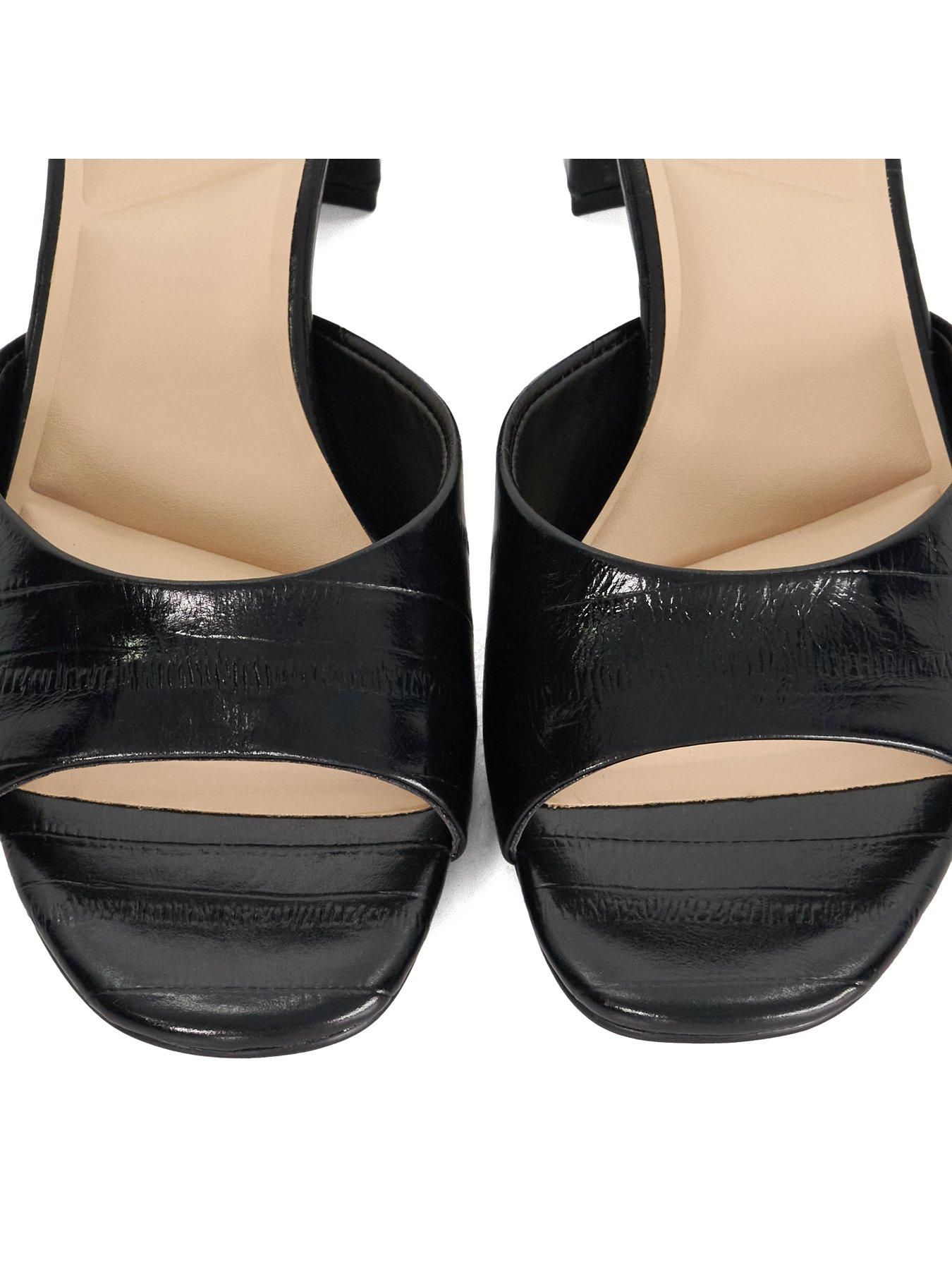 Image 5 of 5 of Dune London Marcelle Mule Block Heels - Black