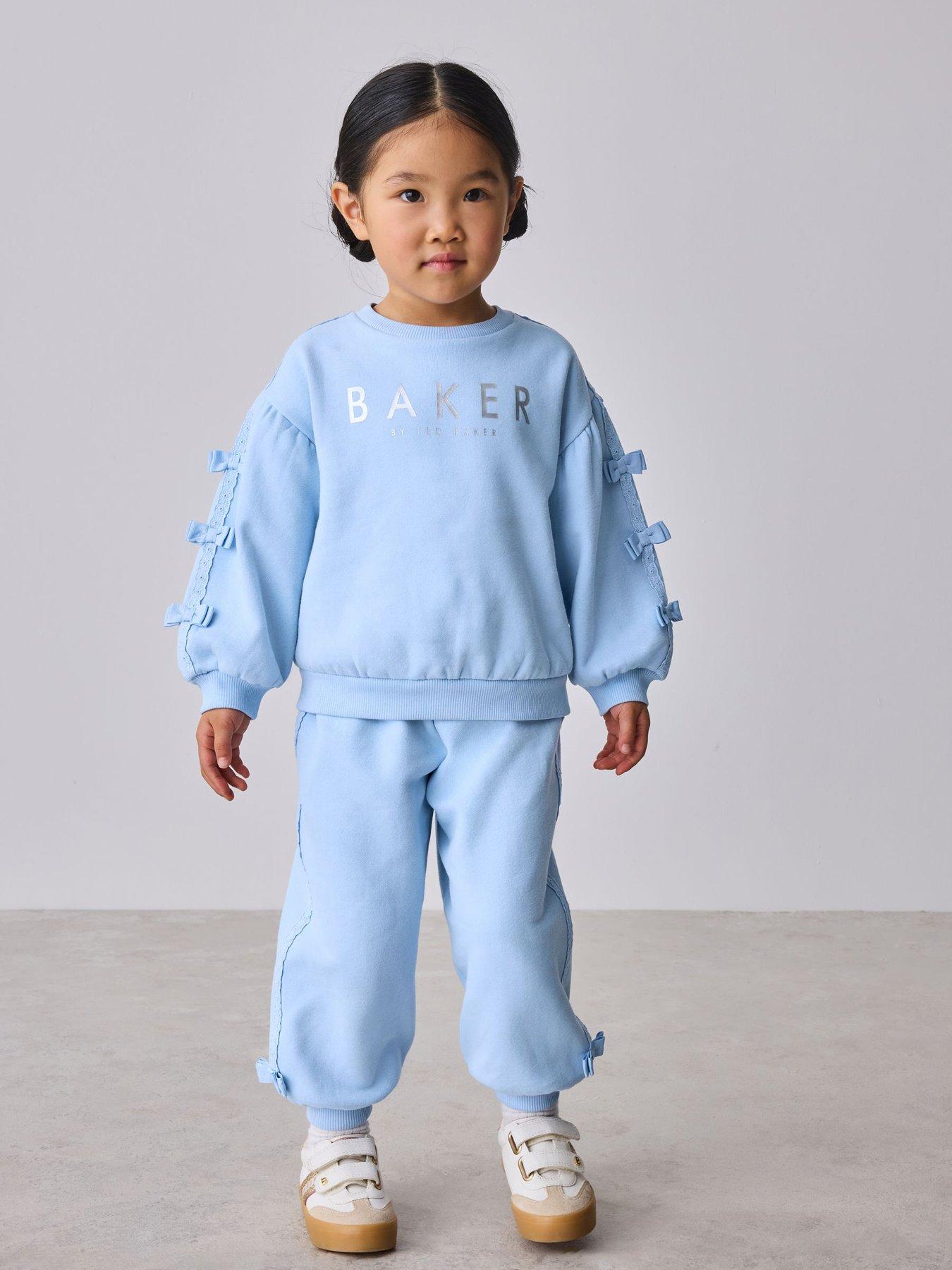 Ted Baker Younger Girls Bow Sleeve Set - Blue