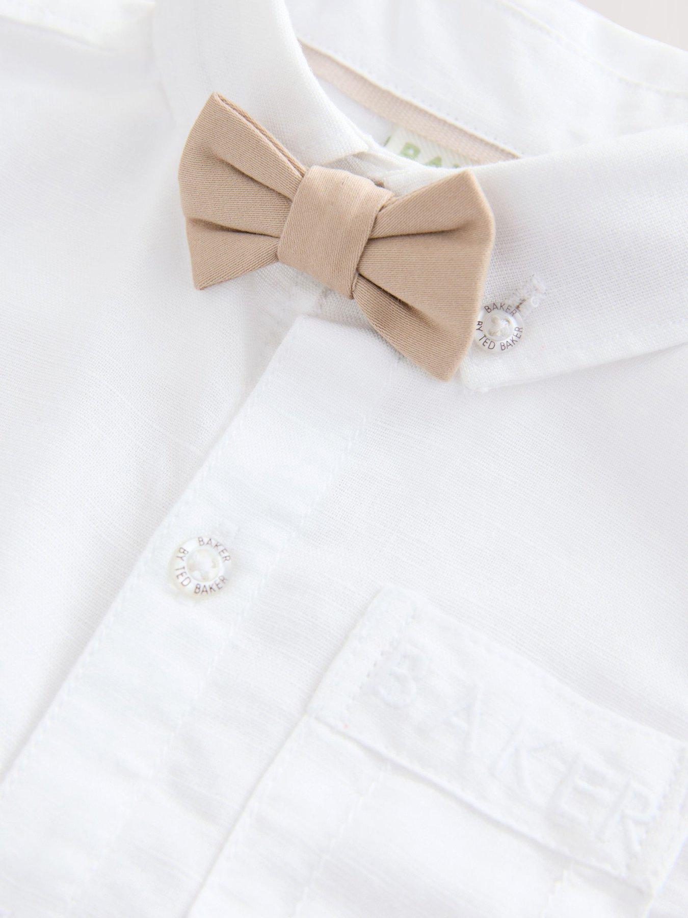  image of ted-baker-younger-boys-trouser-brace-set-whitestone