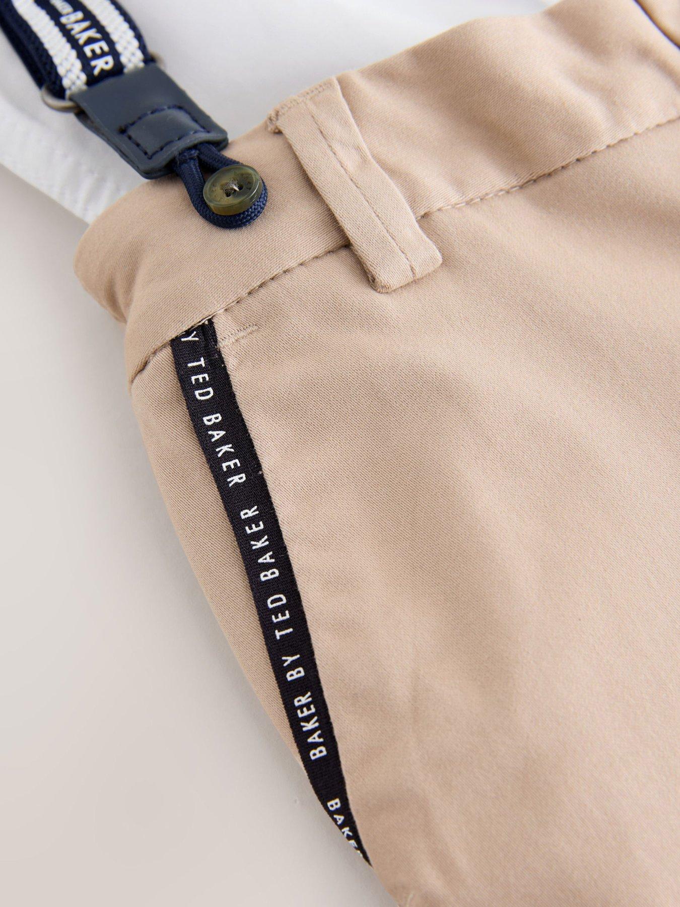  image of ted-baker-younger-boys-trouser-brace-set-whitestone