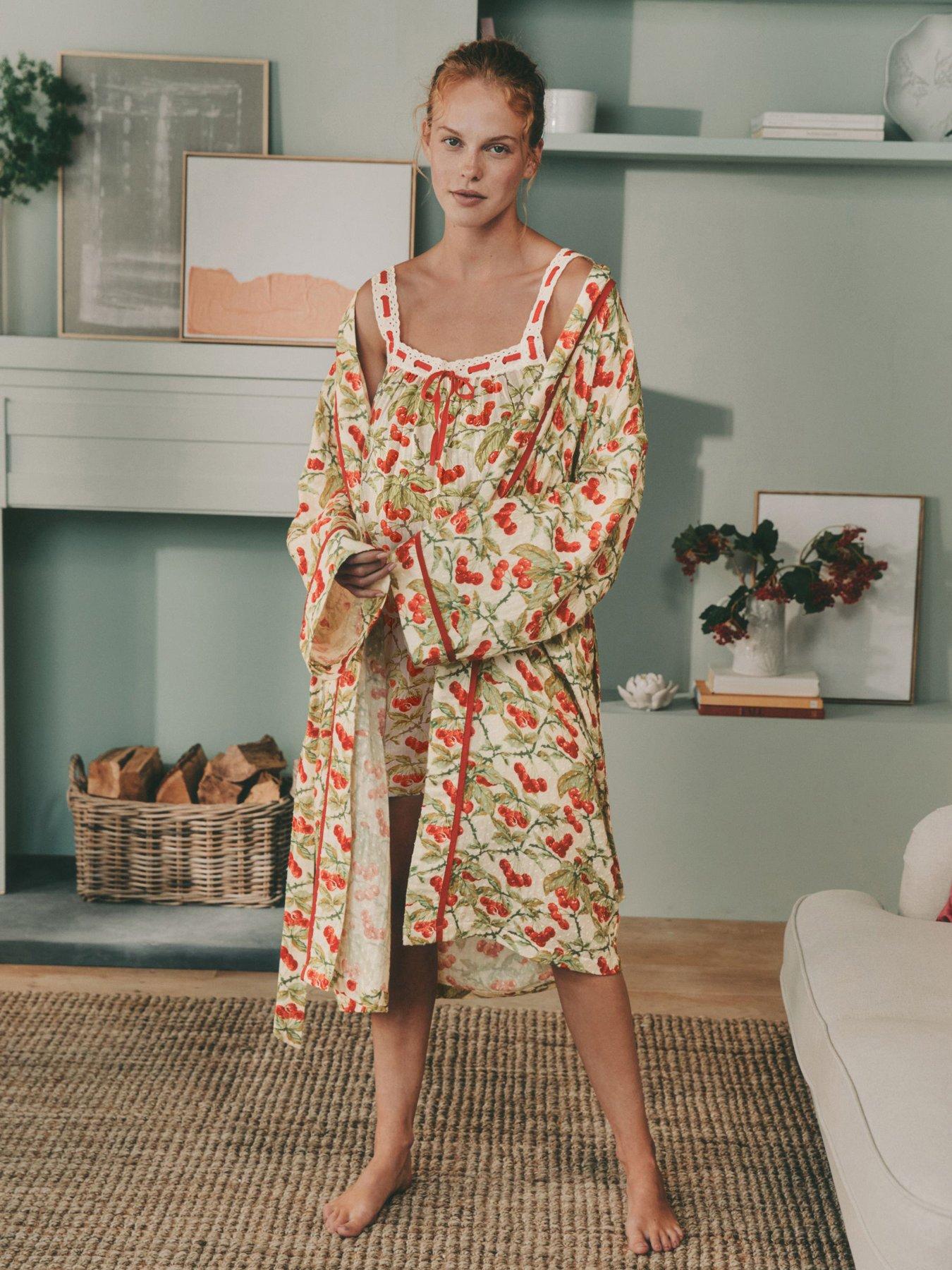 Laura Ashley Apple Robe - Green
