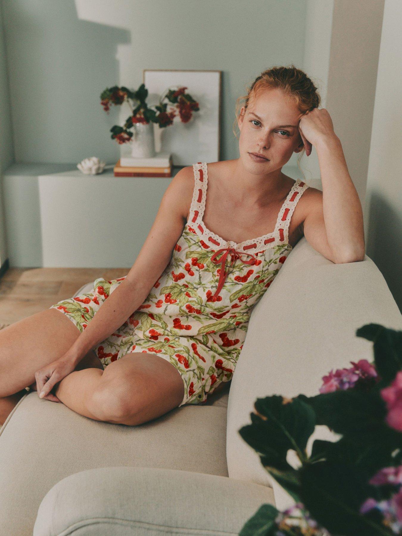  image of laura-ashley-apple-cami-sset-green