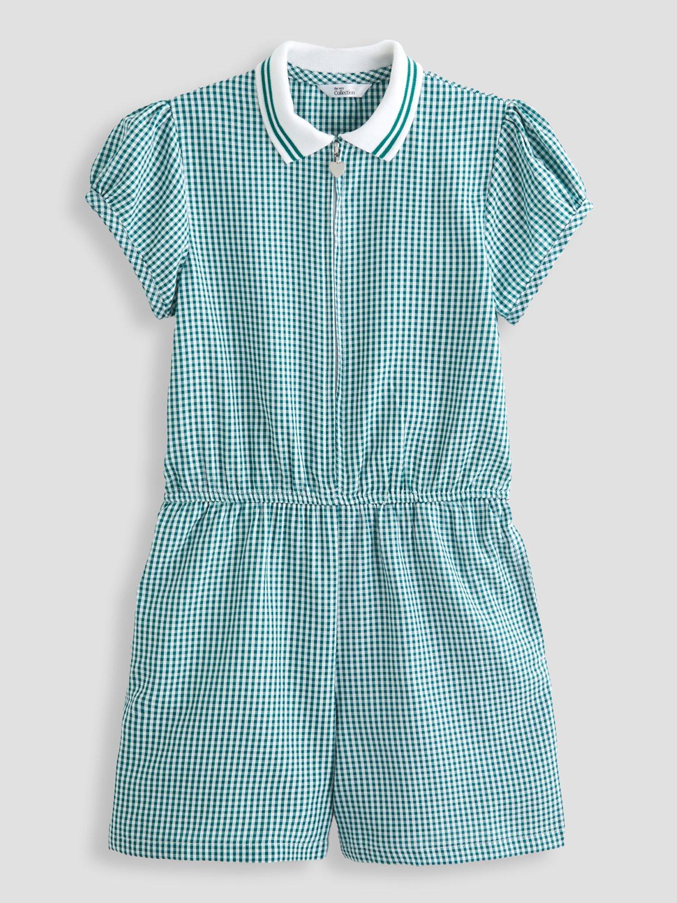 the-very-collection-gingham-school-playsuit-green