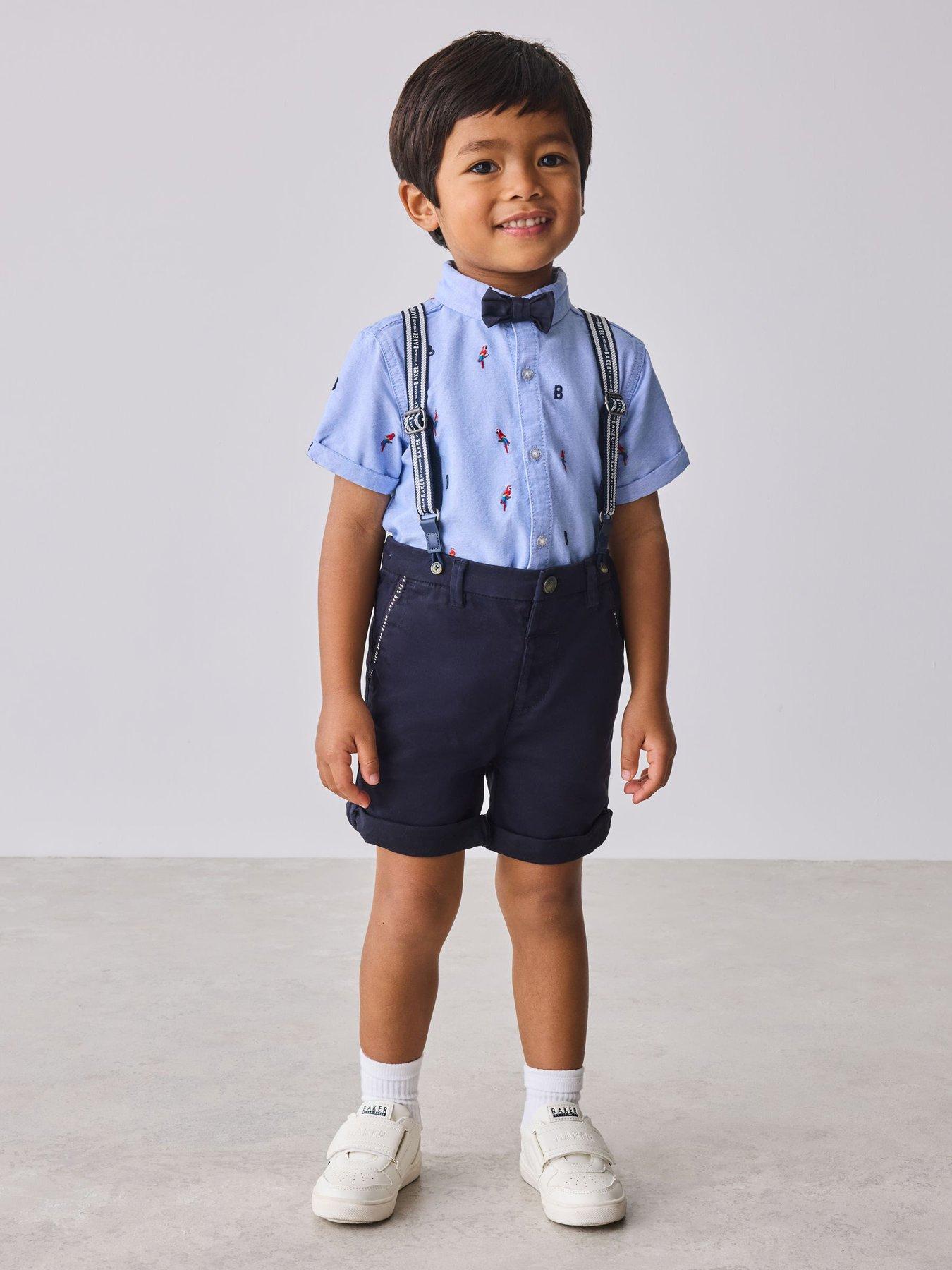 front image of ted-baker-younger-boys-parrot-brace-set-blue
