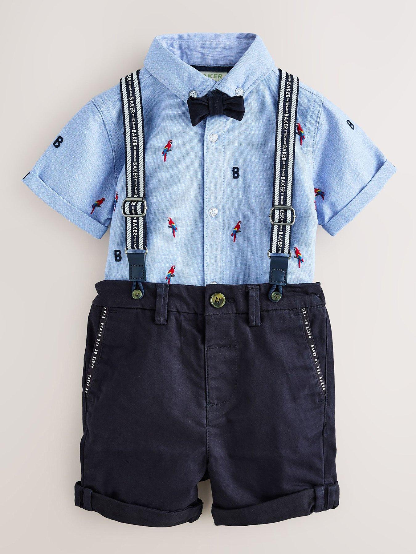  image of ted-baker-younger-boys-parrot-brace-set-blue