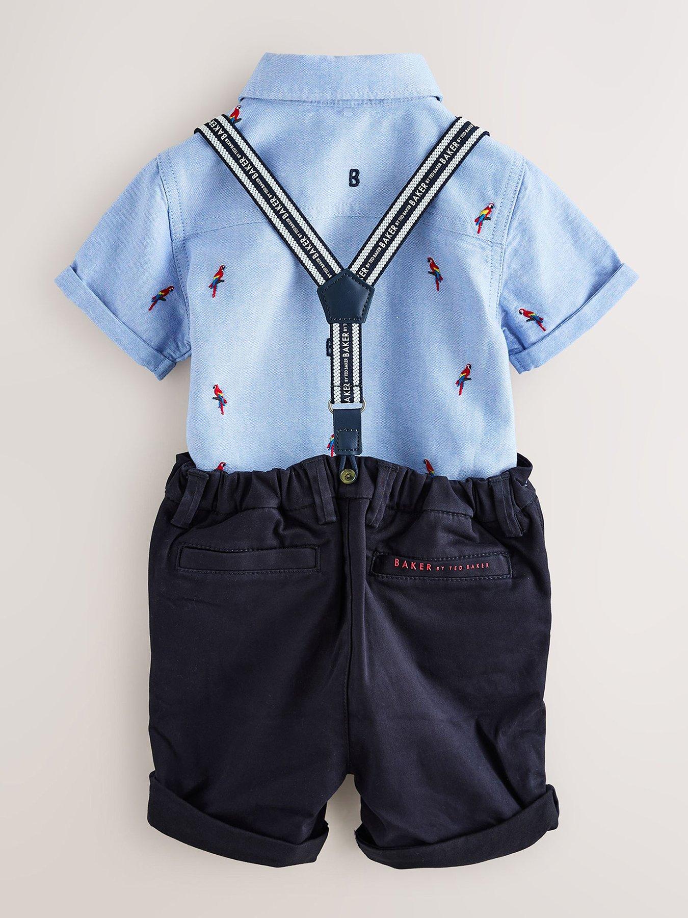  image of ted-baker-younger-boys-parrot-brace-set-blue
