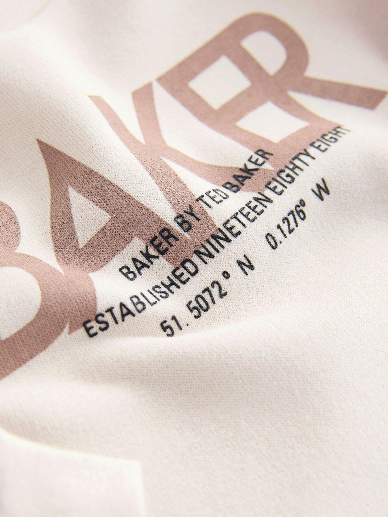 Image 4 of 6 of Ted Baker Baby Boys Graphic Mocksuit - Stone