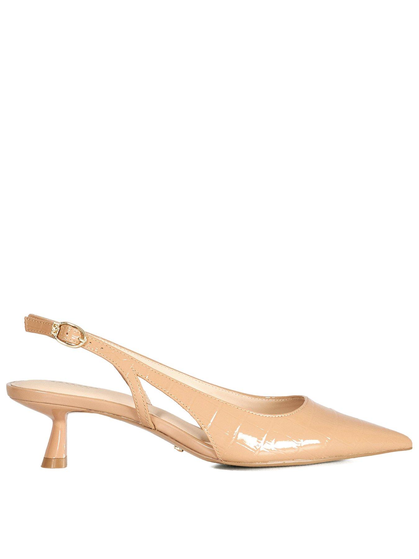  image of dune-london-cyan-cut-out-slingbacks-camel
