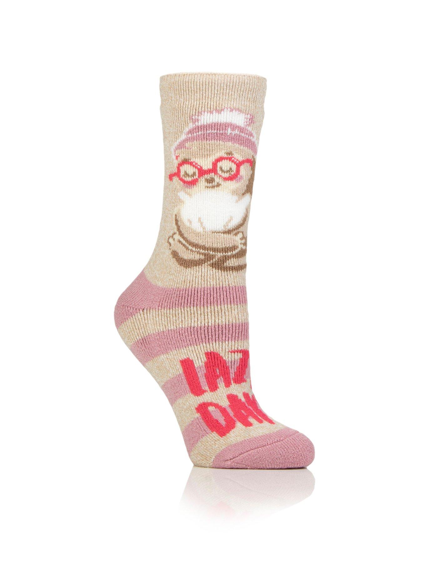 Image 2 of 3 of Heat Holders Ladies 1 Pair Lite Novelty Socks 4-8 - Lazy Days