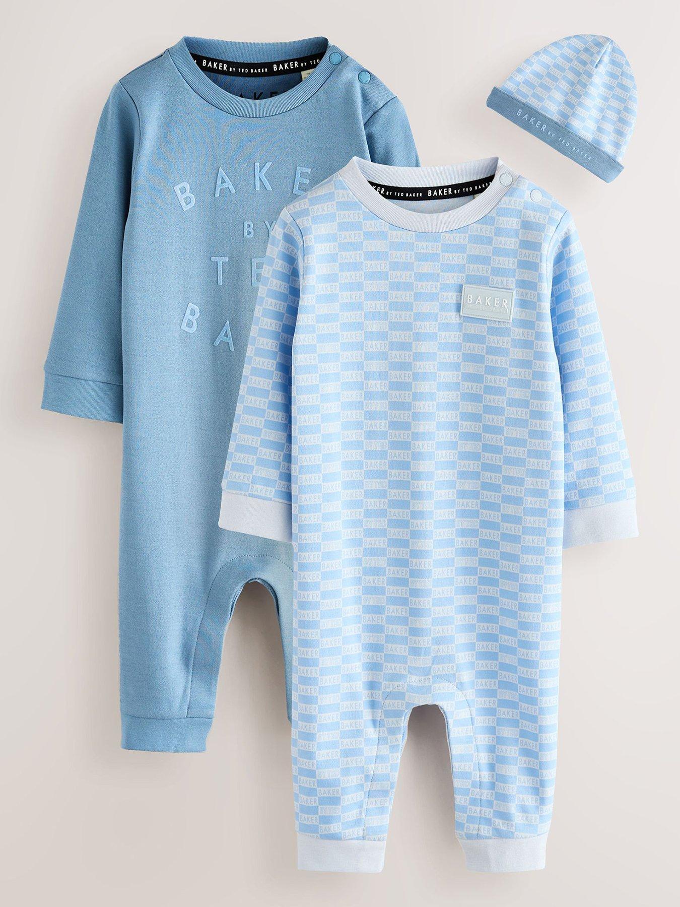 ted-baker-baby-boys-2-pack-romper-hat-set-blue