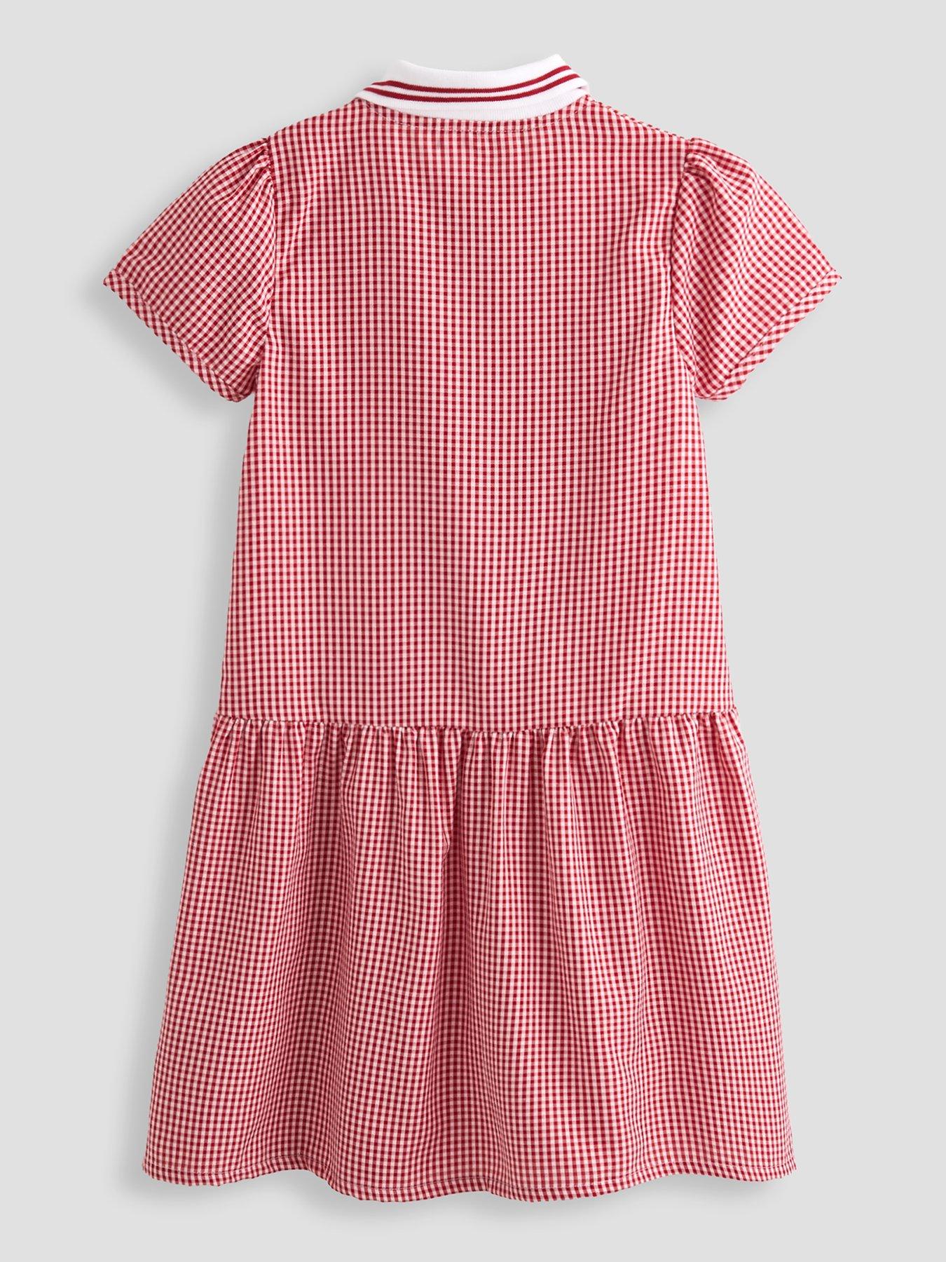 back image of the-very-collection-gingham-school-dress-red