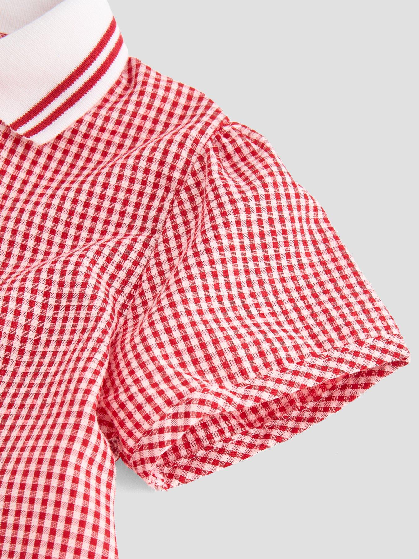  image of the-very-collection-gingham-school-dress-red