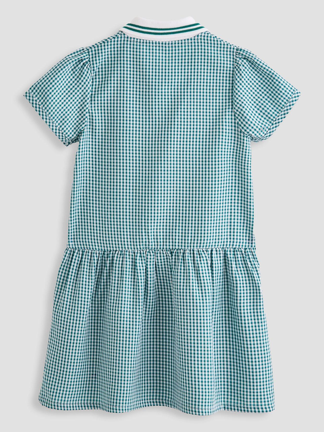 Image 2 of 4 of The Very Collection Gingham School Dress - Green