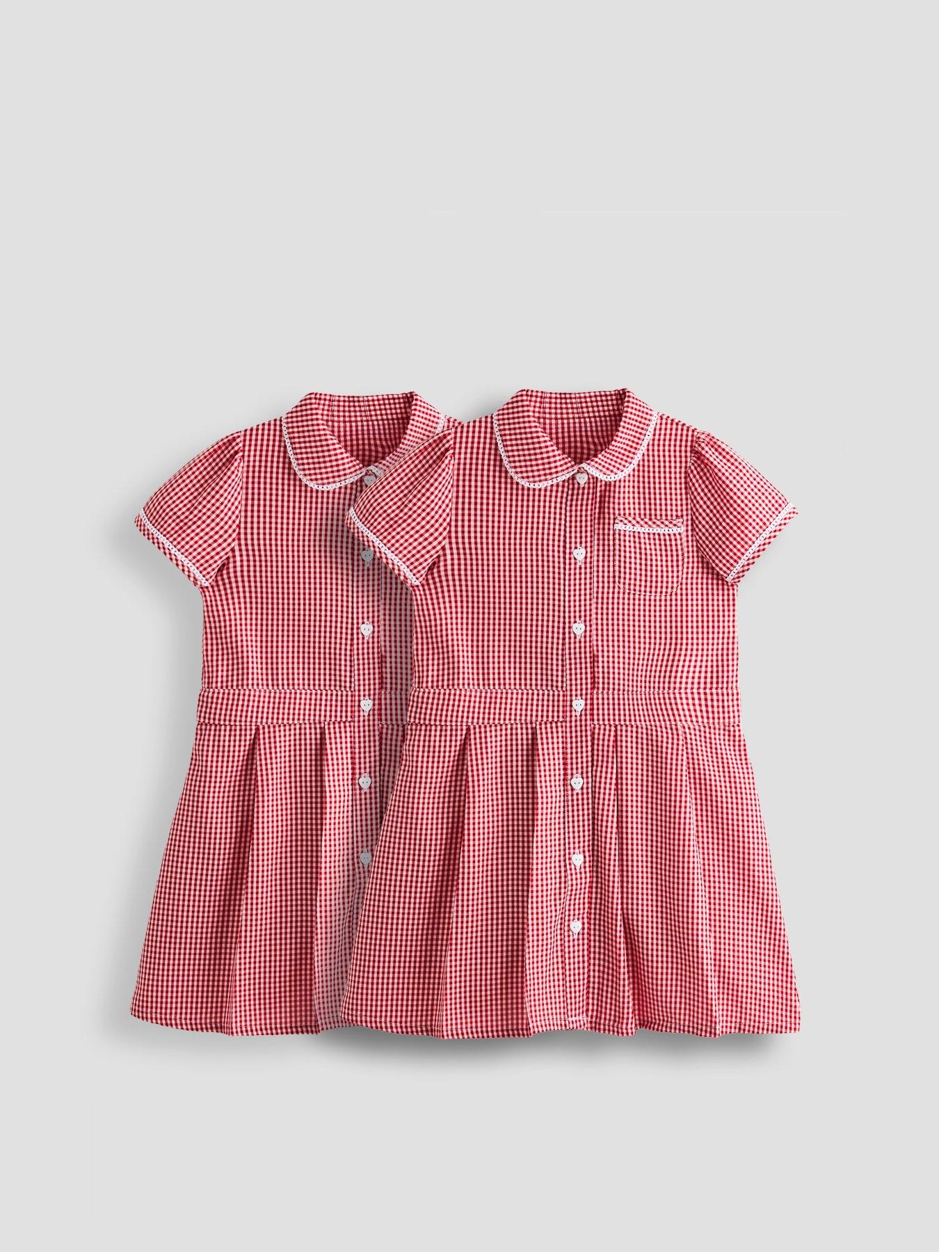 the-very-collection-2-pack-girls-gingham-school-dresses-red