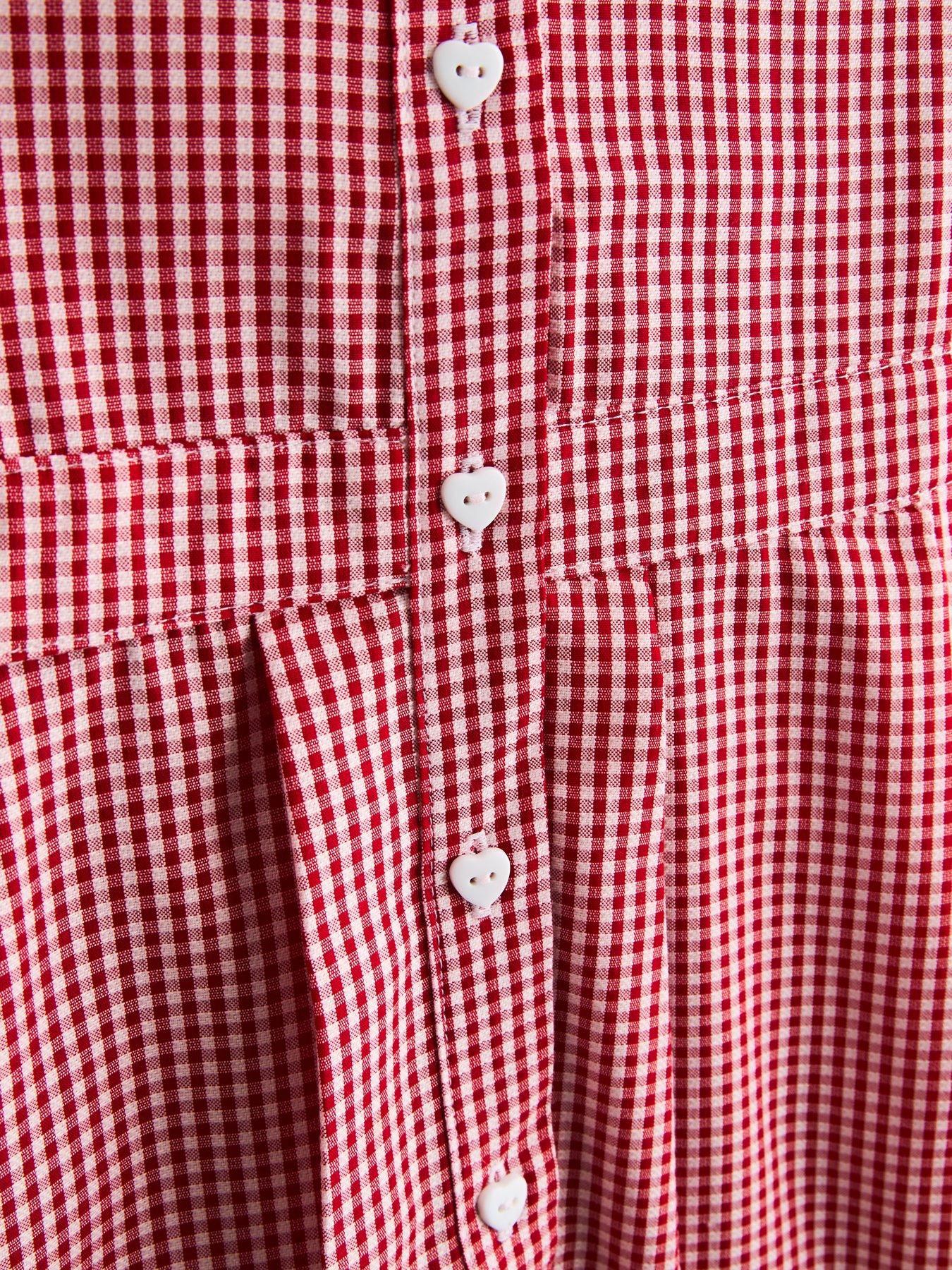 The Very Collection 2 Pack Girls Gingham School Dresses - Red | Littlewoods