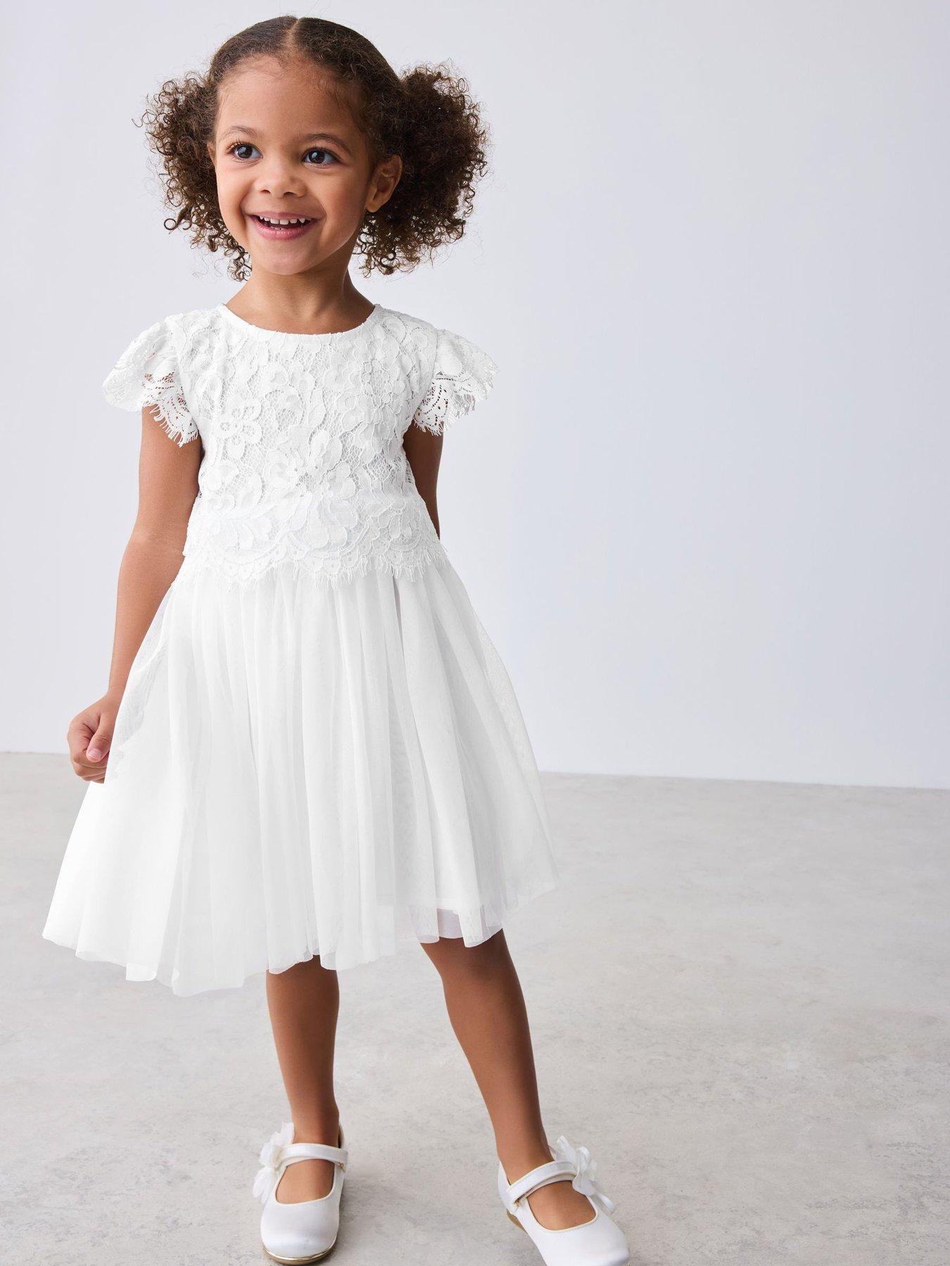 Ted Baker Younger Girls Lace Dress - White