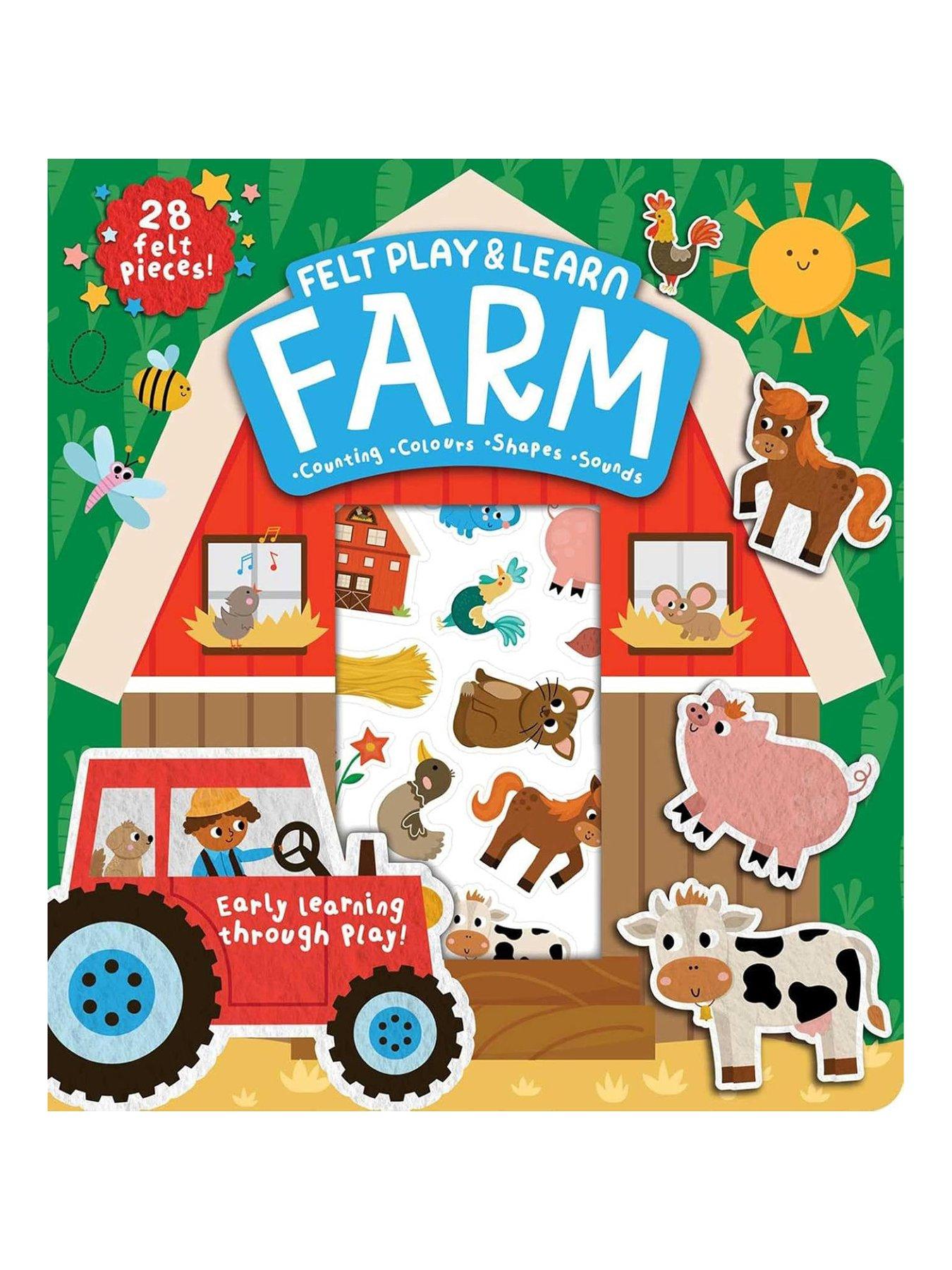  image of play-felt-learn-farm-amp-unicorns-2-book-set