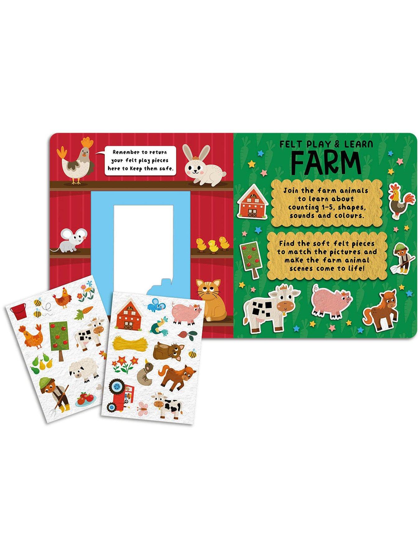  image of play-felt-learn-farm-amp-unicorns-2-book-set