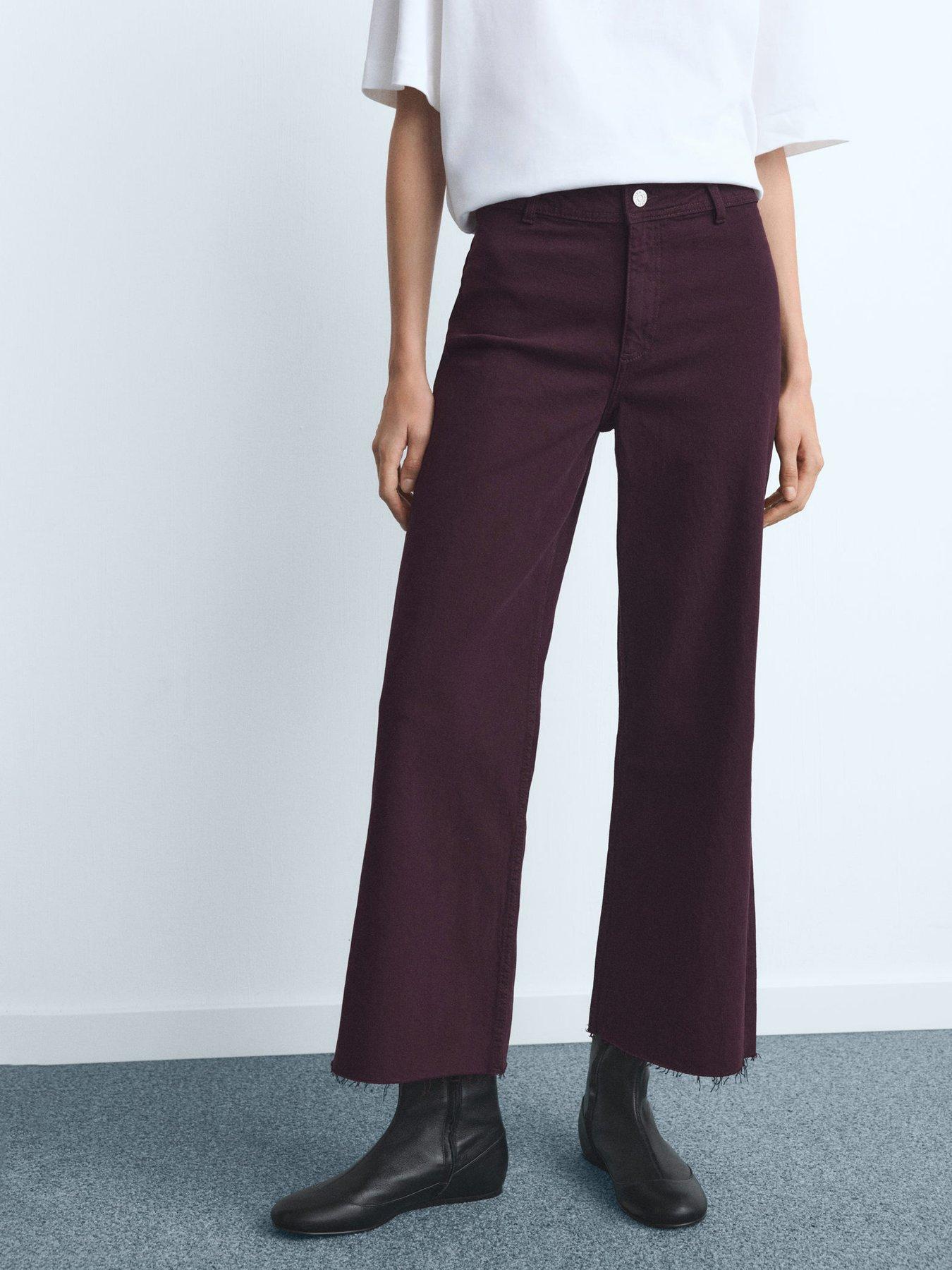 Mango Catherine High Rise Jeans - Red