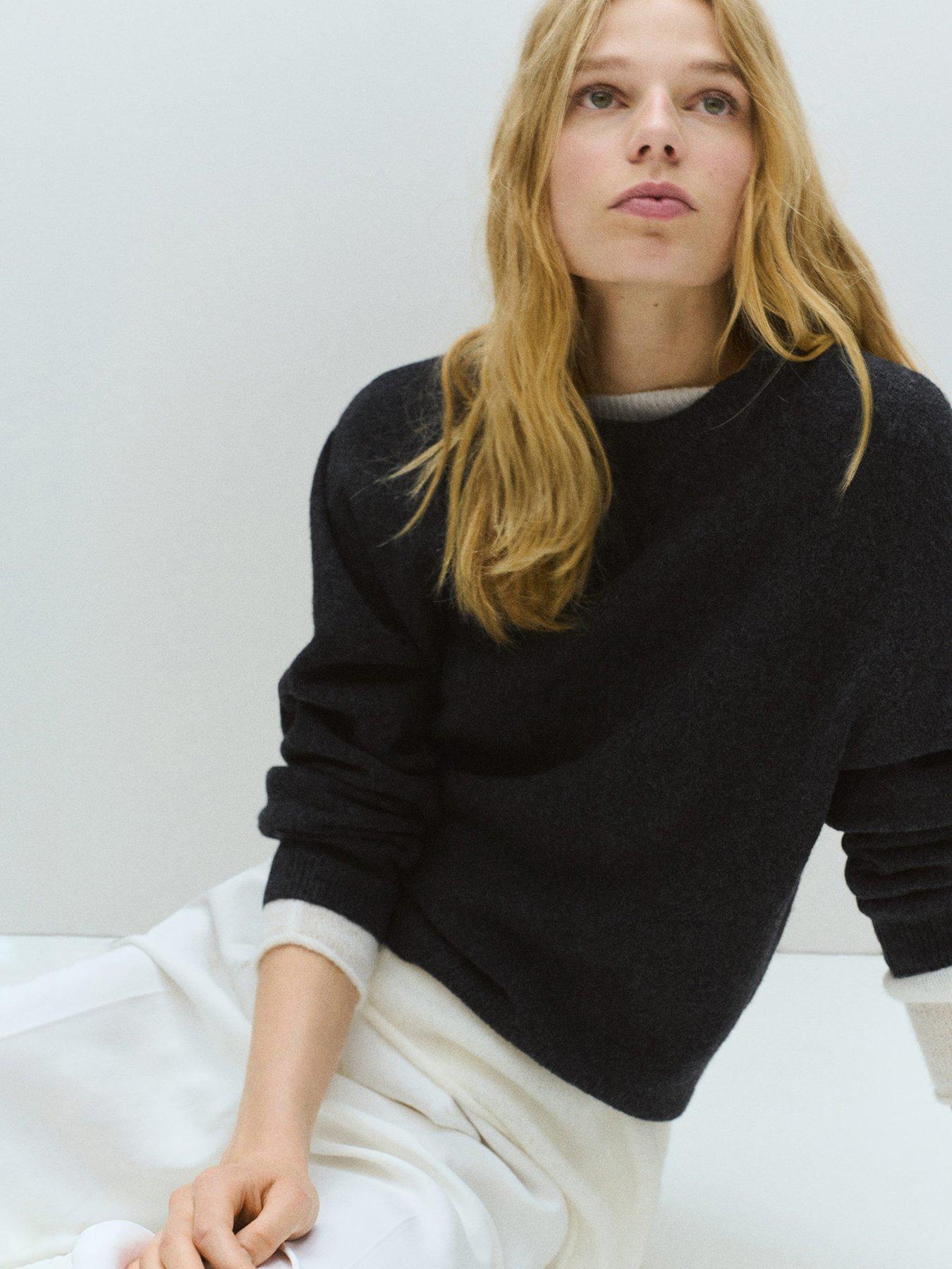 Image 1 of 6 of Mango Sweater Mariano - Charcoal