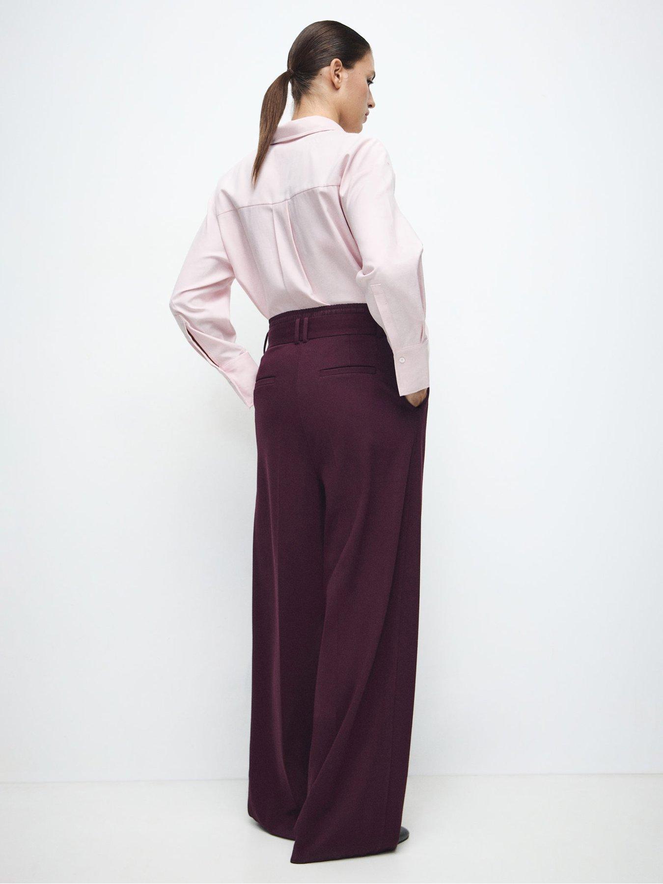 Image 2 of 5 of Mango Trousers Salitre - Red