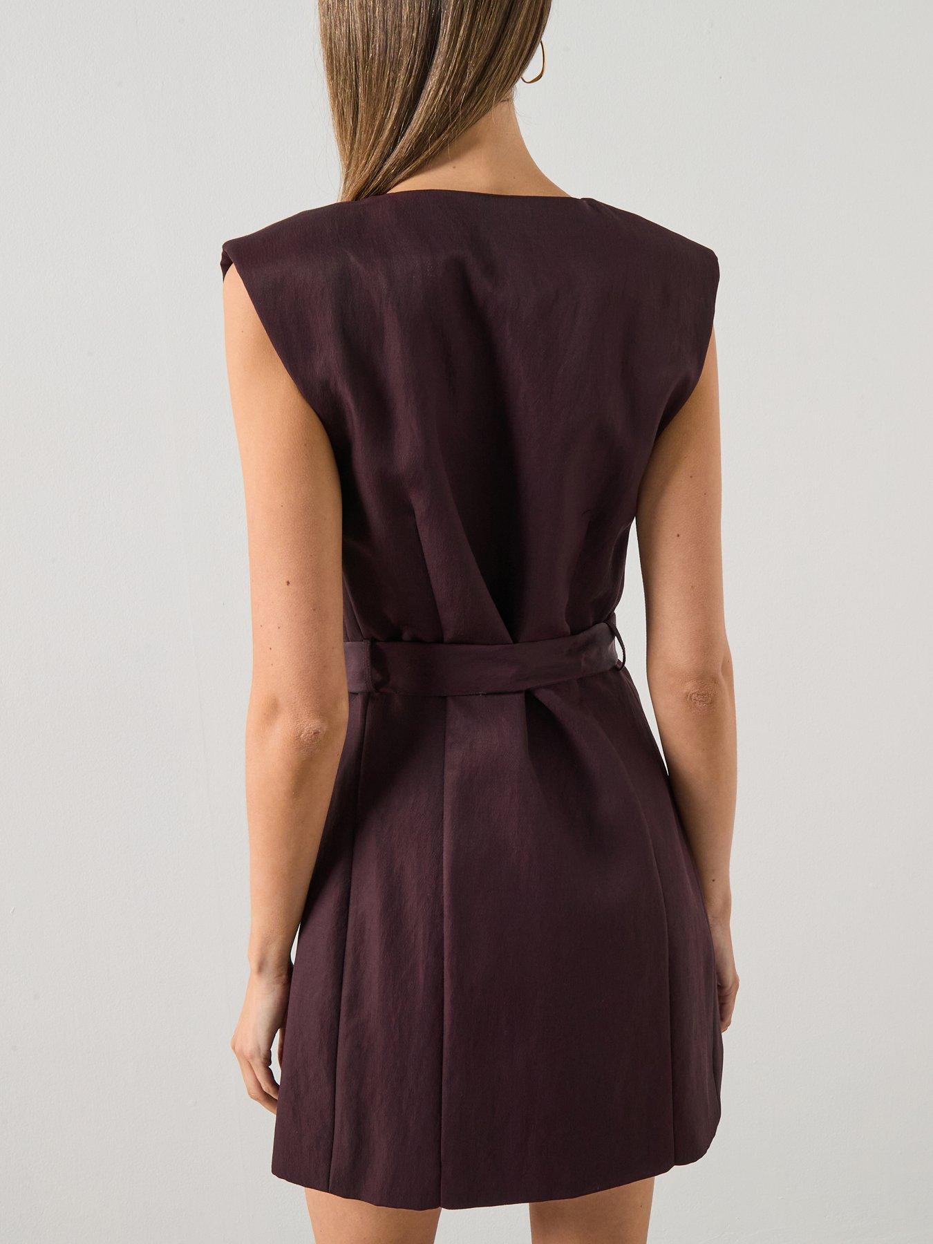  image of mango-dress-cherry-red