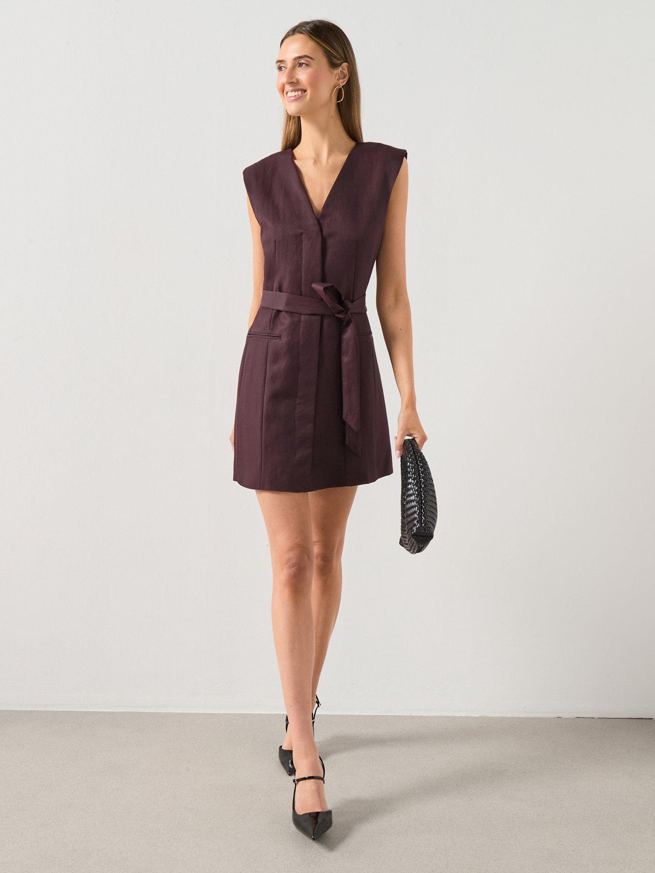  image of mango-dress-cherry-red