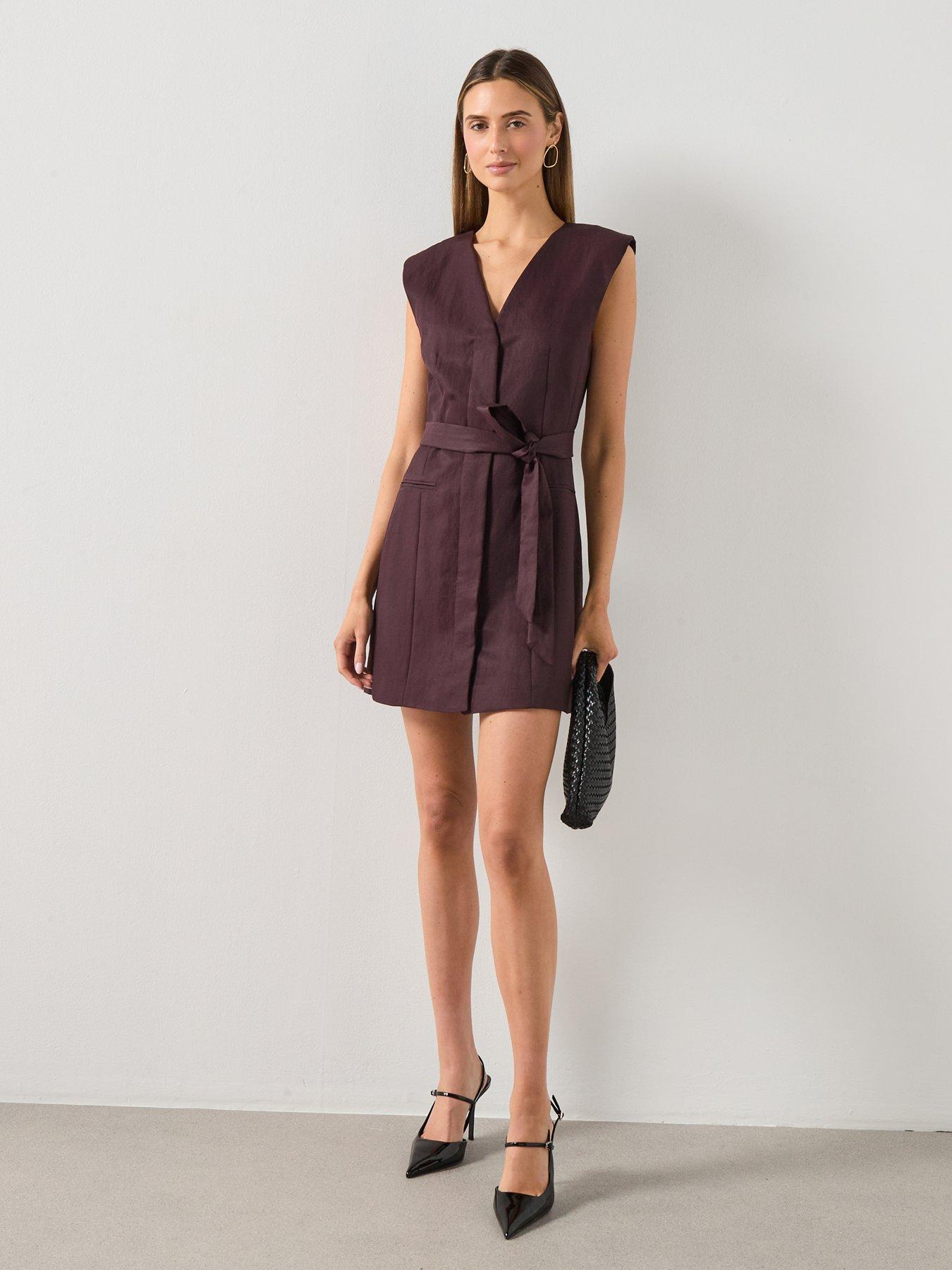  image of mango-dress-cherry-red