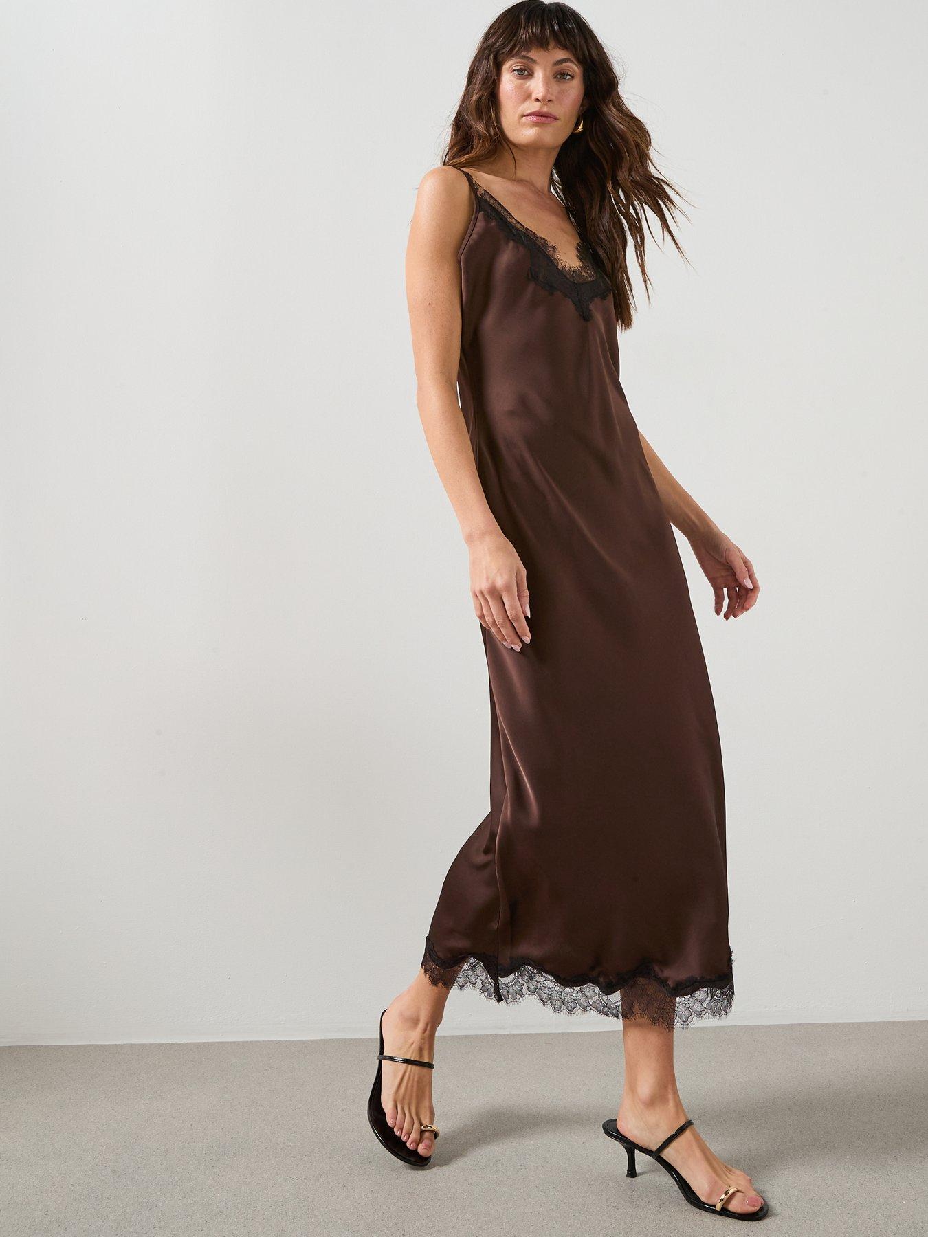mango-satin-camisole-dress-brown