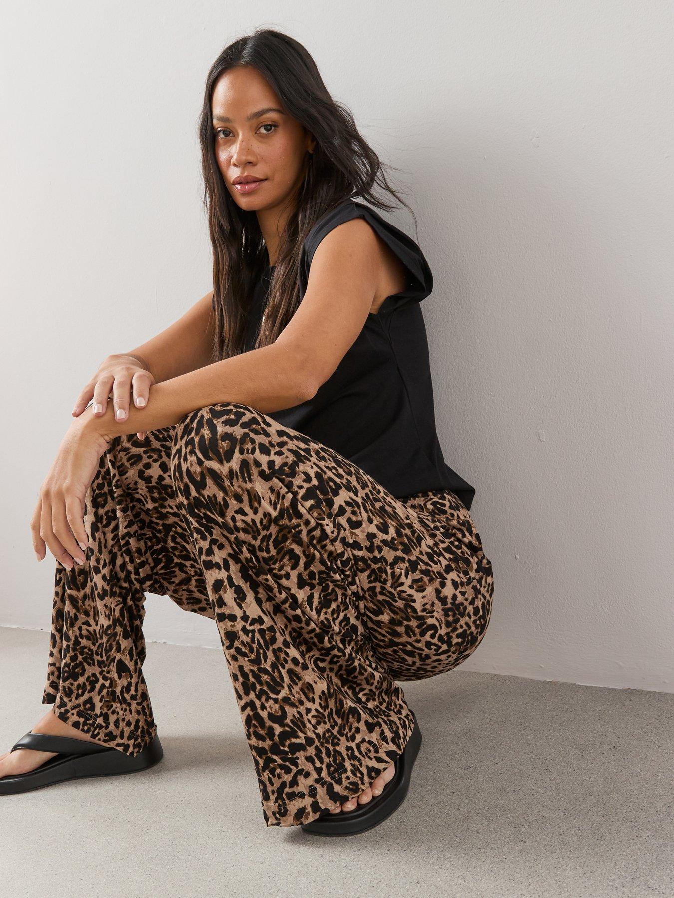 Image 6 of 6 of The Very Collection Printed Wide Leg Stretch Trouser
