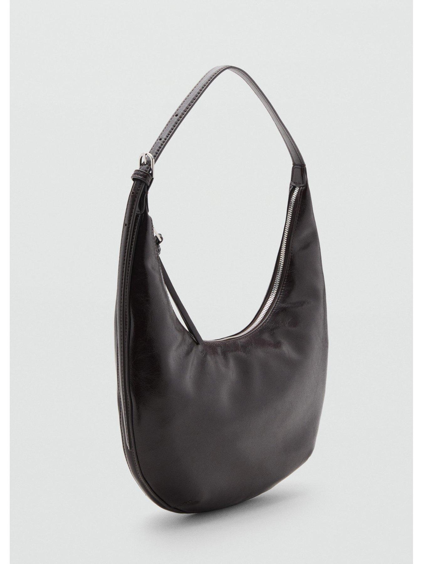  image of mango-medium-oval-shoulder-bag--brown