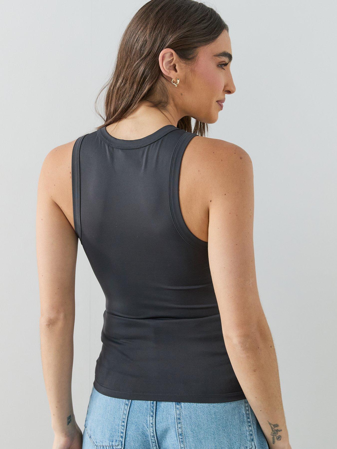 Image 2 of 7 of The Very Collection Polyamide Racer Vest - Grey