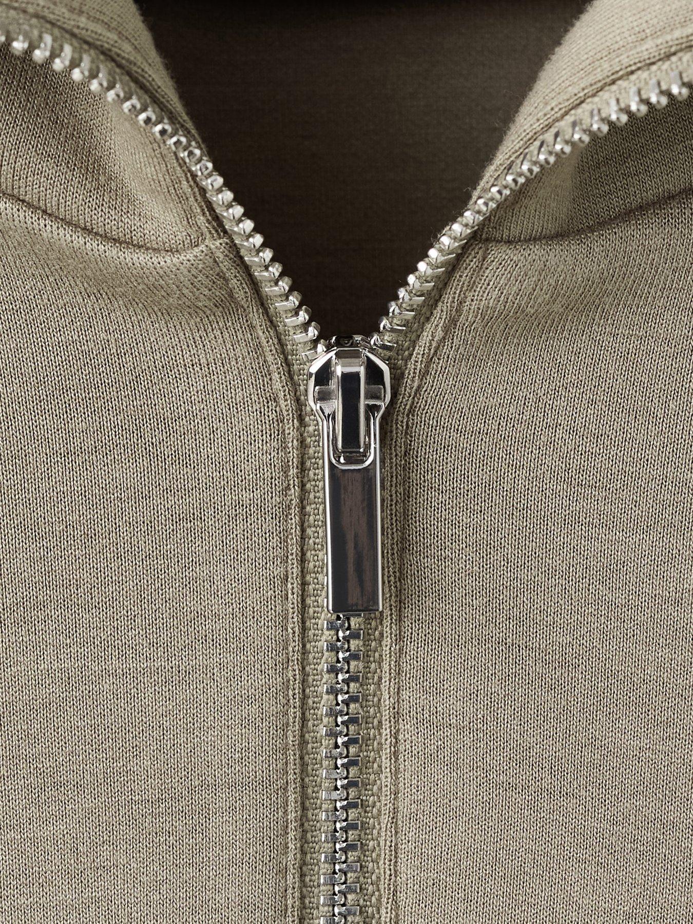  image of mango-balloon-sweatshirt-with-high-collar-khaki