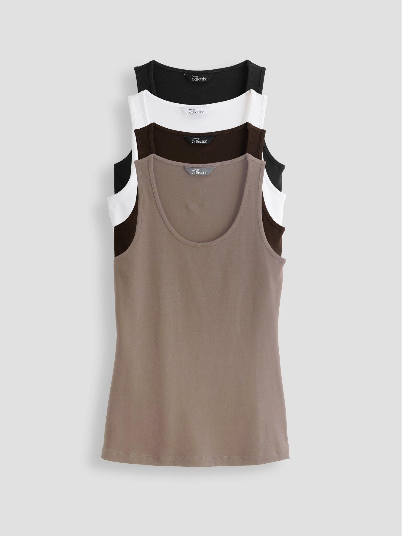 The Very Collection 4 Pack Fitted Vest - Multi