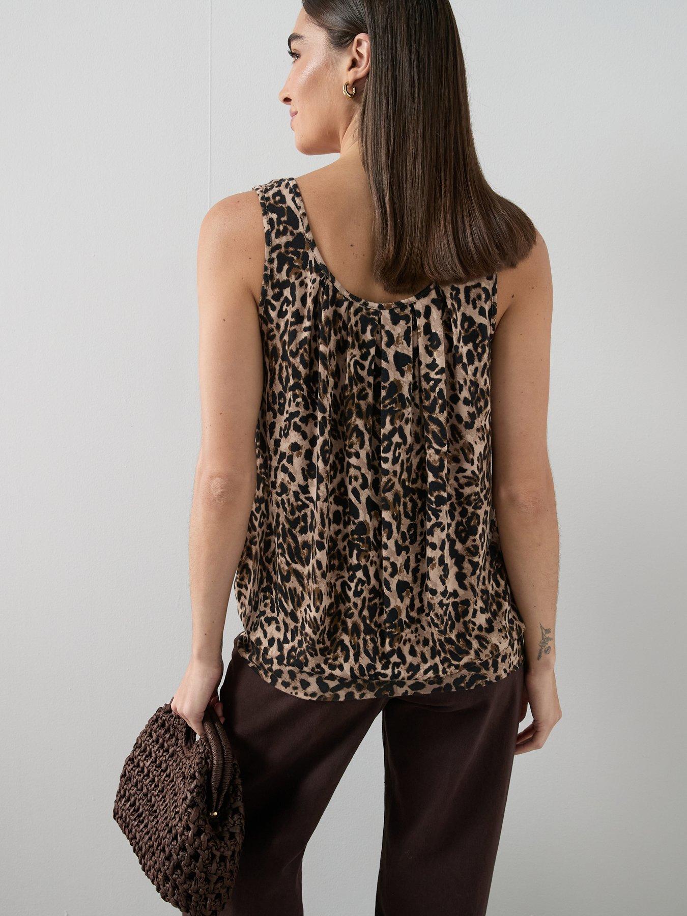 Image 2 of 6 of The Very Collection Printed Stretch Bubble Hem Vest