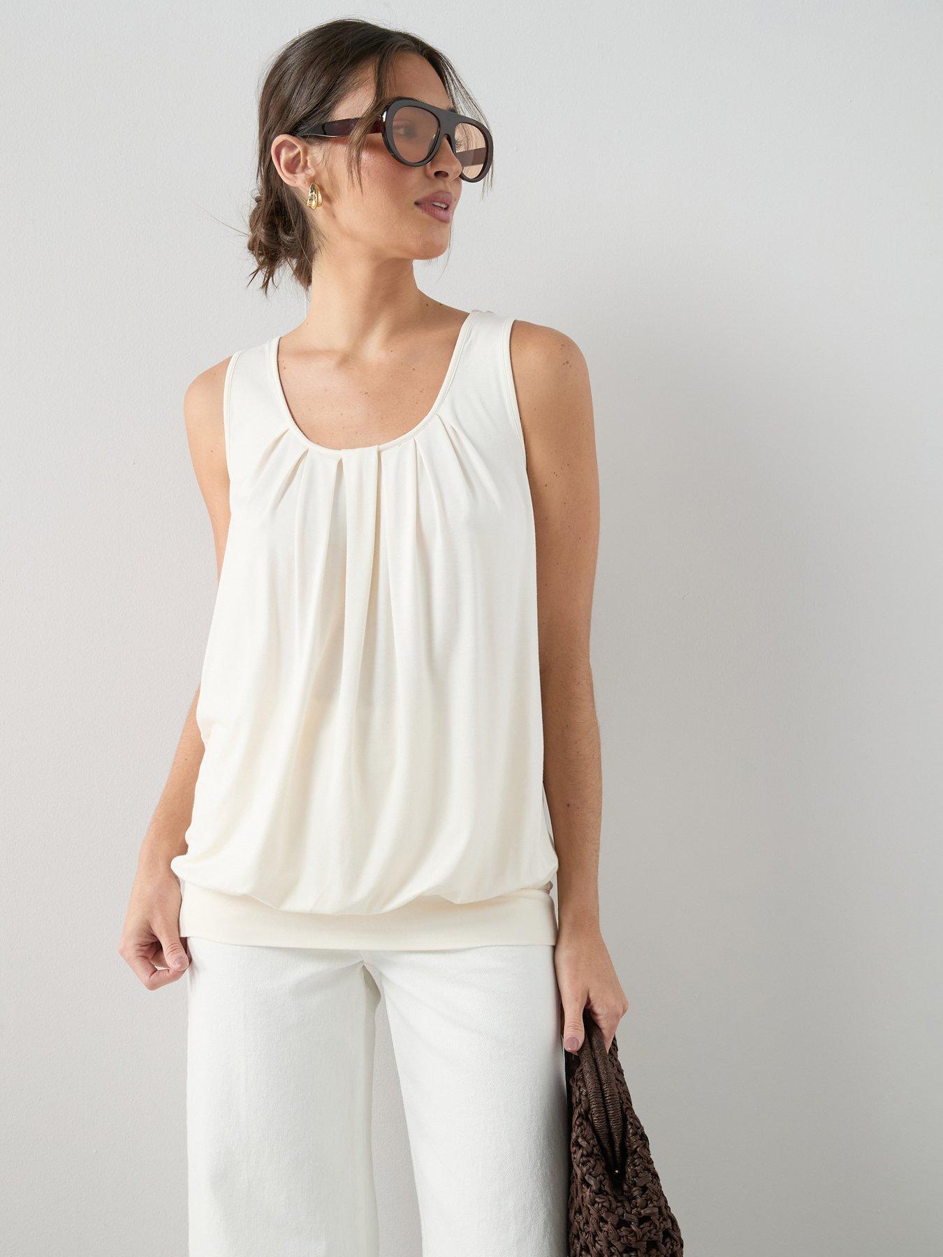 The Very Collection Stretch Bubble Hem Vest