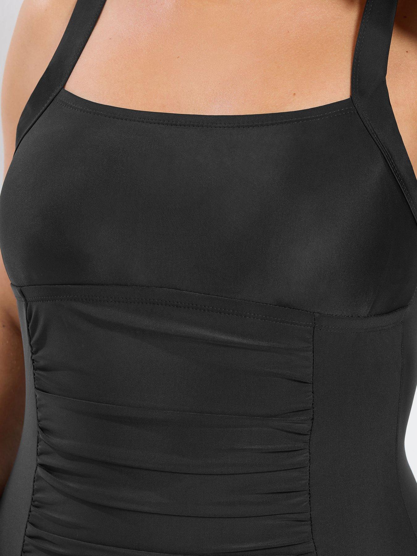  image of yours-curve-square-neck-core-swimsuit-black