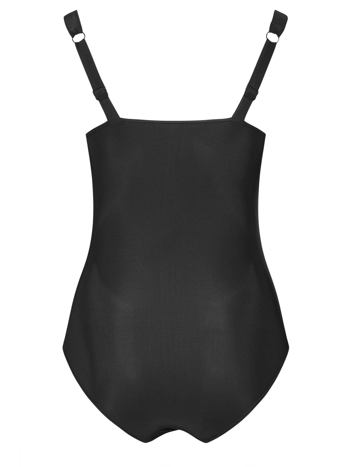  image of yours-curve-square-neck-core-swimsuit-black