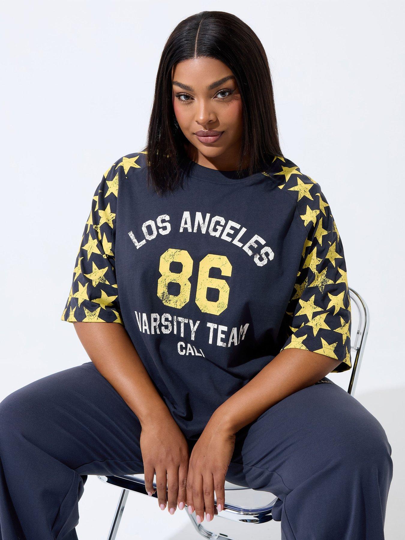 Yours Curve '86 Sport Star Raglan Top